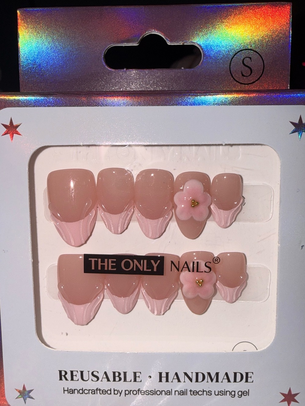 The Only Nails Floral Reusable Handmade Press-On Nail Set